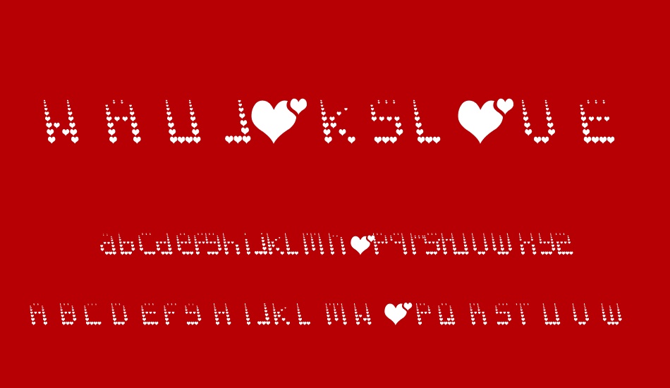 NAUJOKSLOVE font