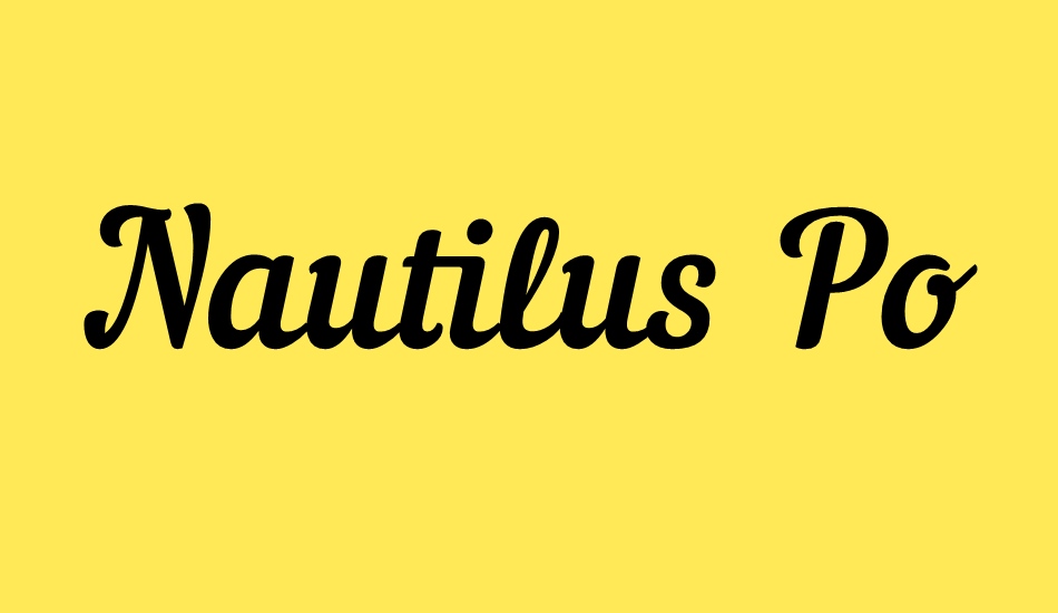 Nautilus Pompilius font big