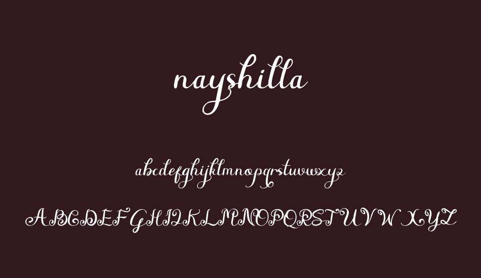 nayshilla font