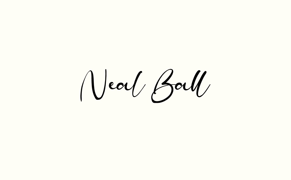 Neal Ball font big