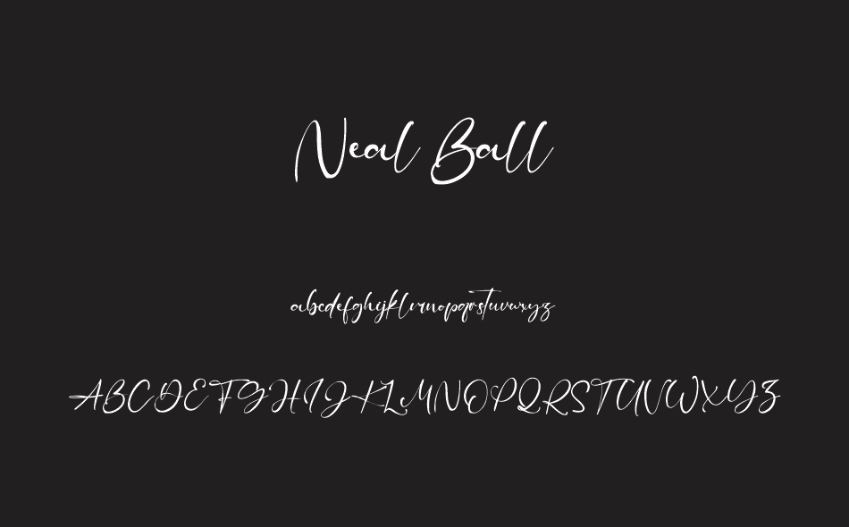 Neal Ball font