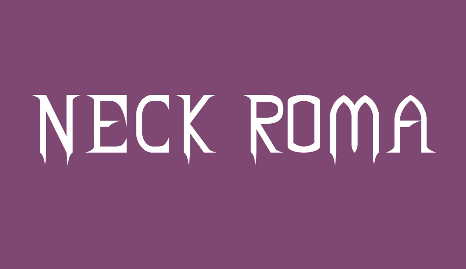 NECK ROMANCER font big