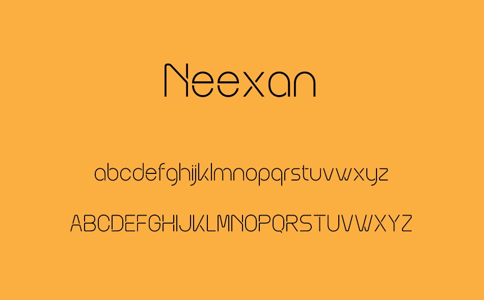 Neexan font