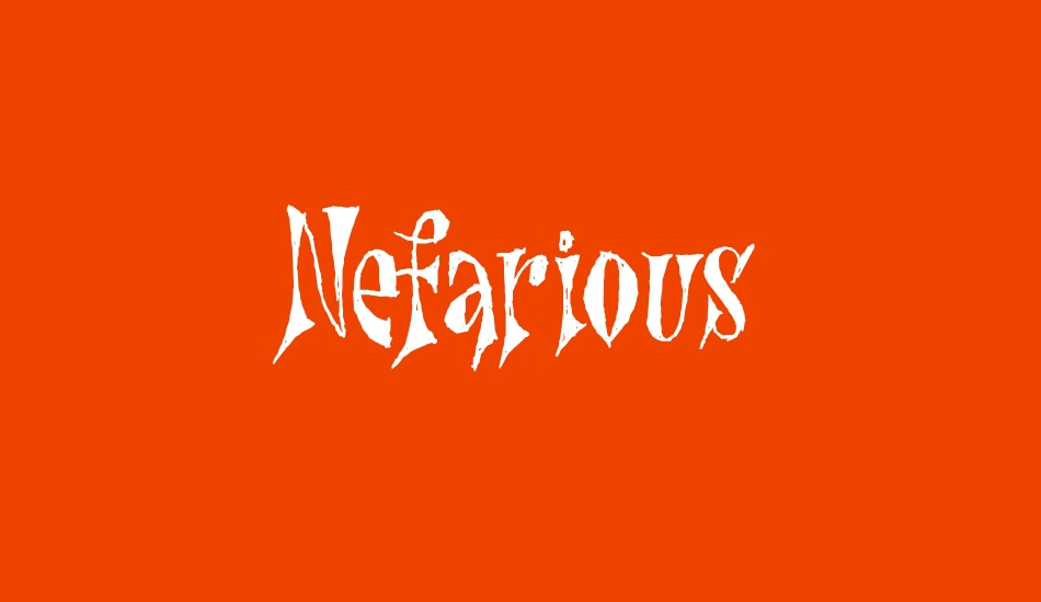 Nefarious DEMO font big