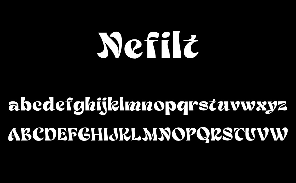 Nefilt font