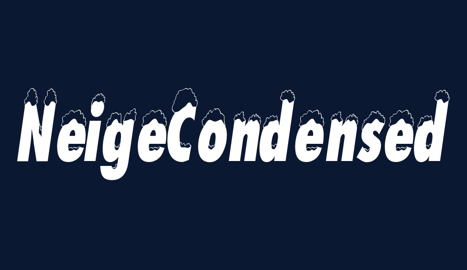 NeigeCondensed font big