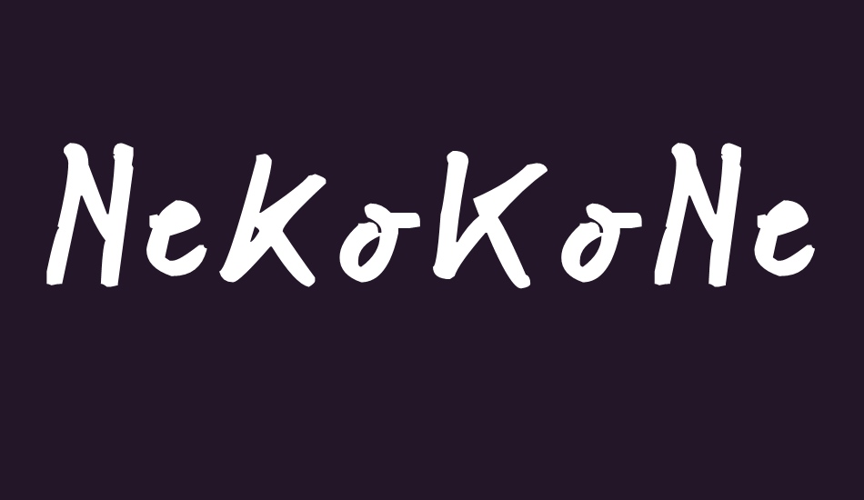 NekoKoNeko font big