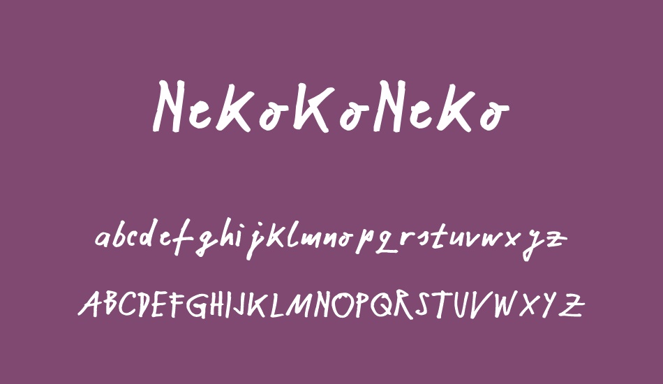 NekoKoNeko font