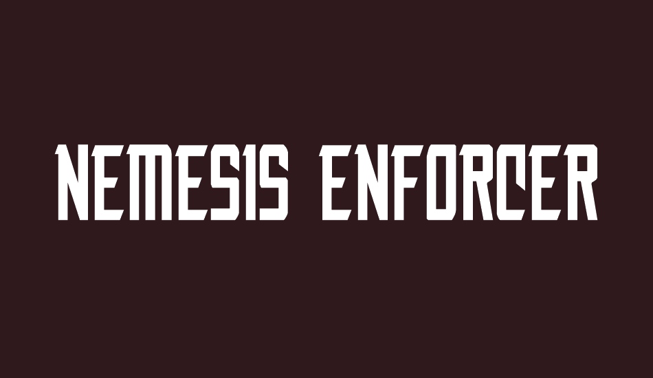 Nemesis Enforcer font big