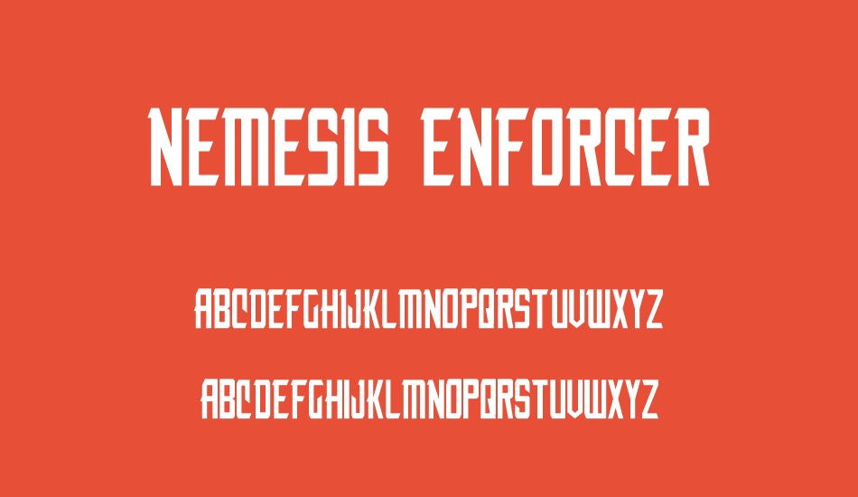Nemesis Enforcer font