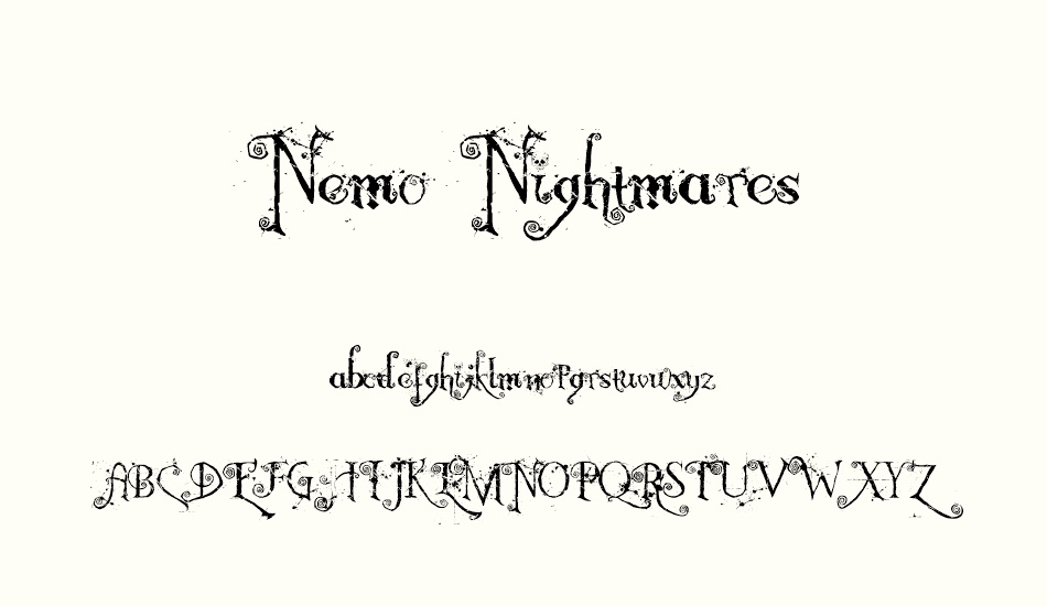 nemo-nightmares font