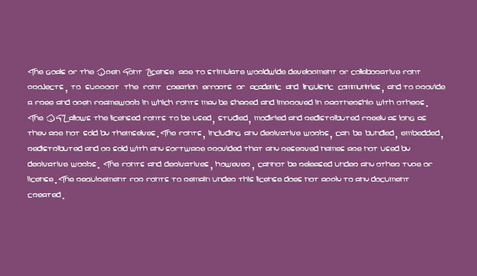 Nemo One font 1