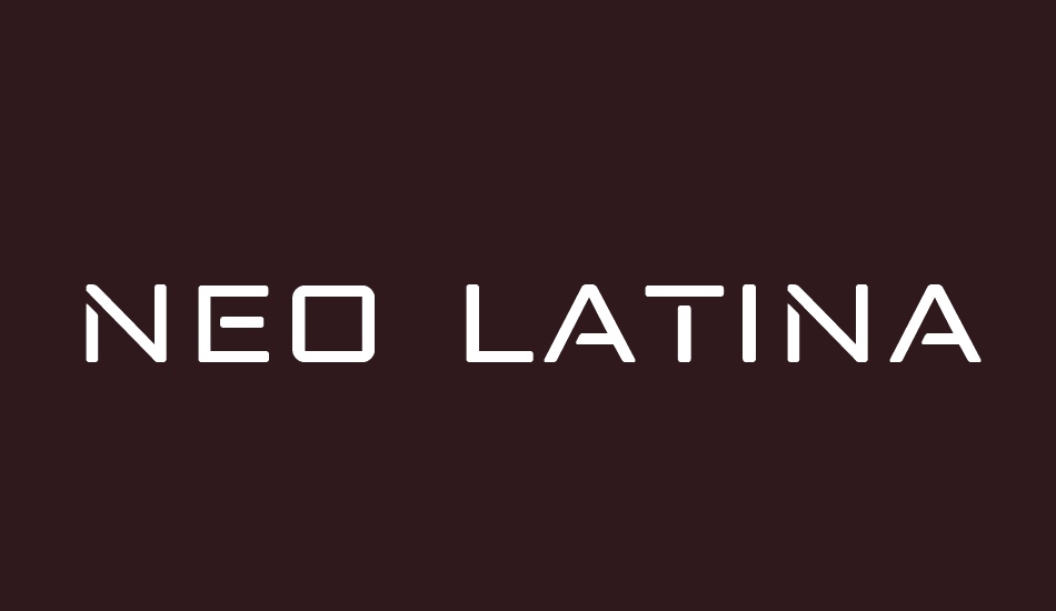 neo latina font big