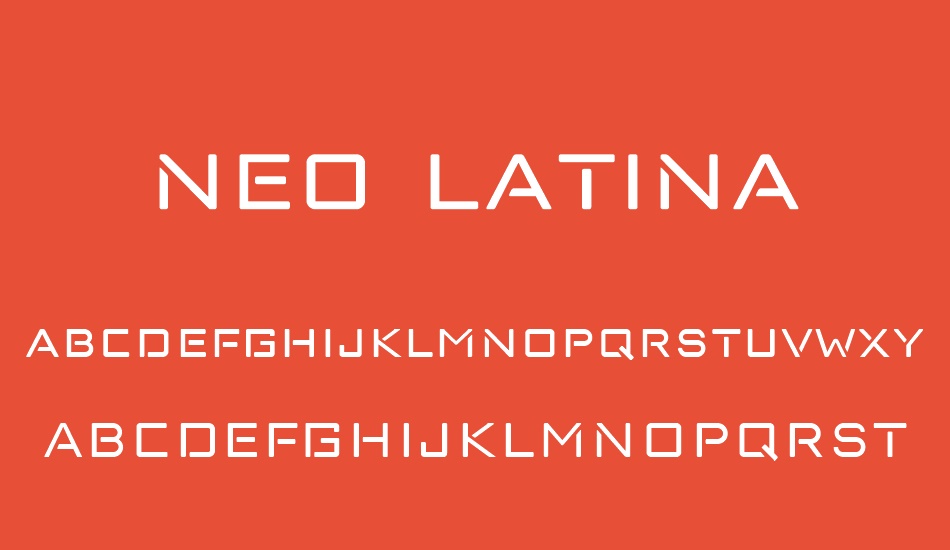 neo latina font