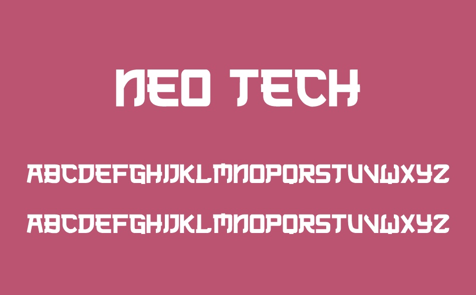Neo Tech font