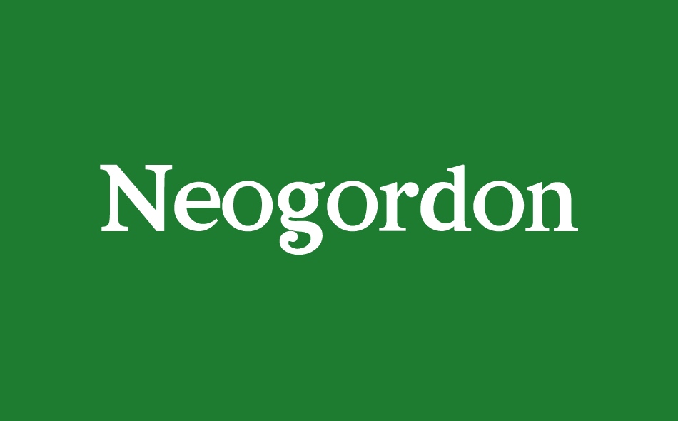 Neogordon font big