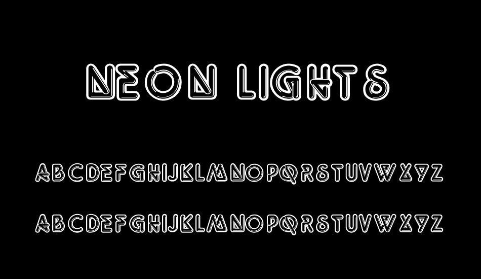 Neon Lights font