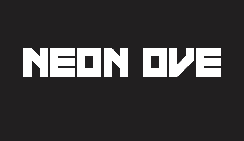 Neon Overdrive font big