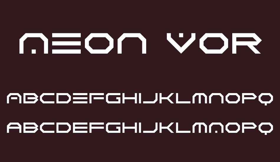 Neon Vortex font