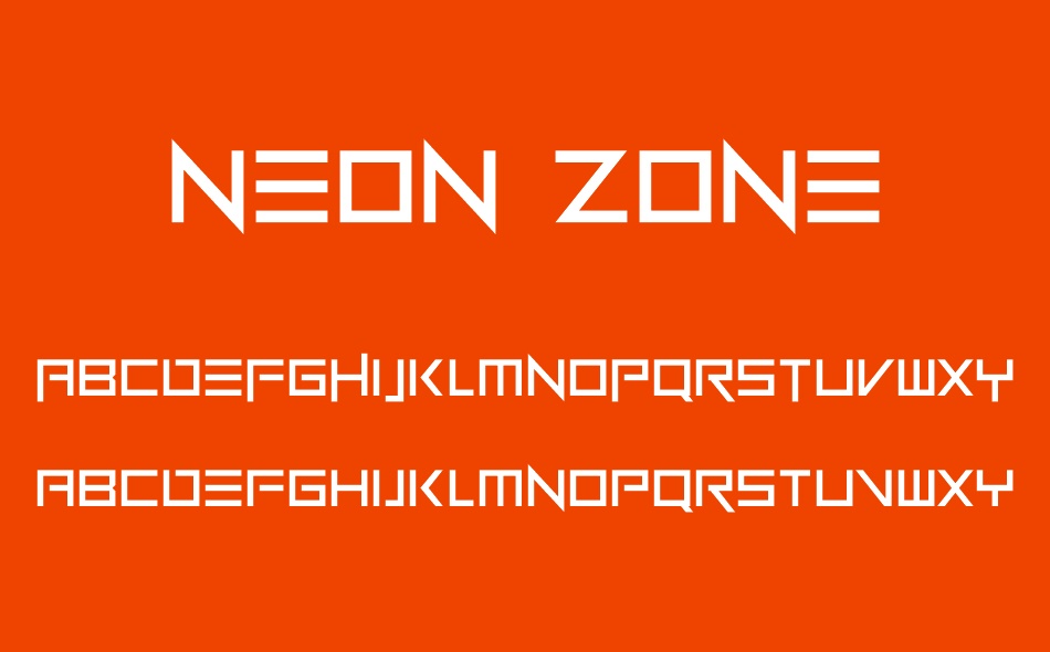 Neon Zone font