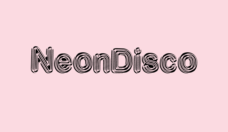 NeonDisco font big