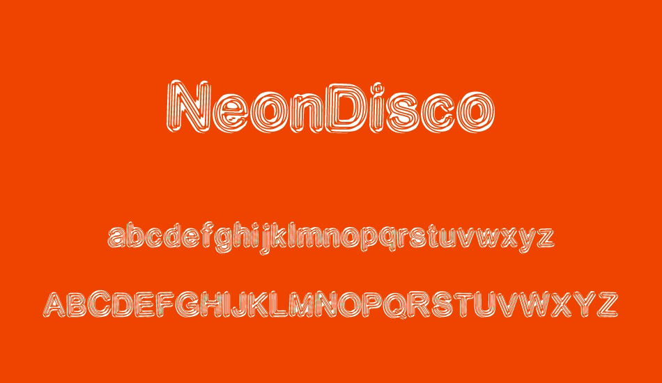 NeonDisco font