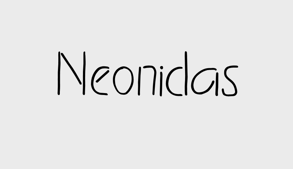 neonidas font big