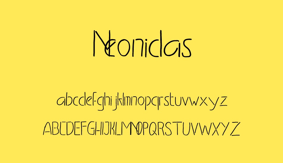 neonidas font