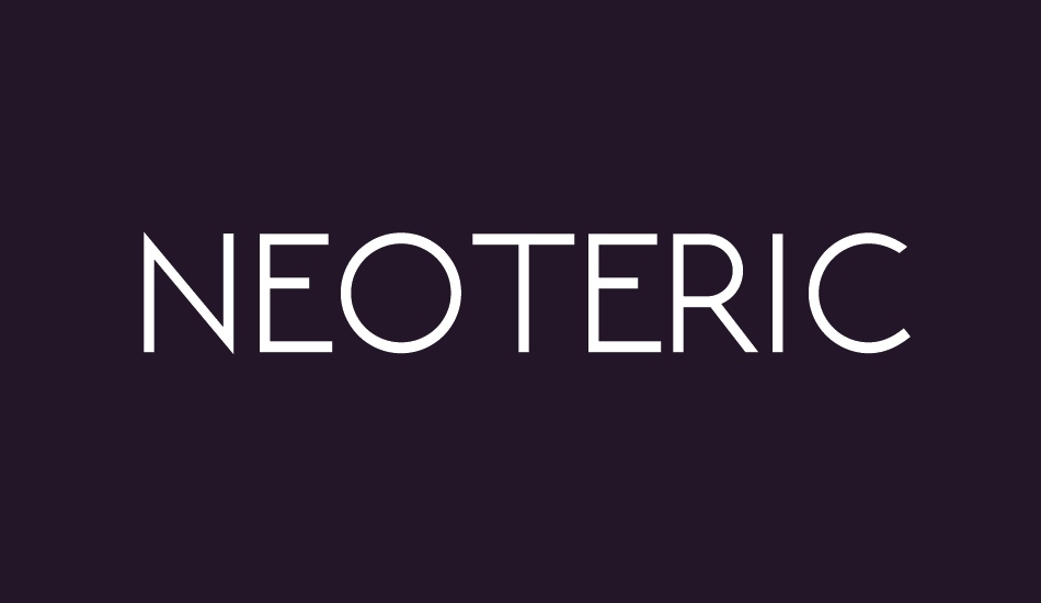 NEOTERIC font big