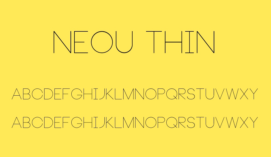Neou Thin font