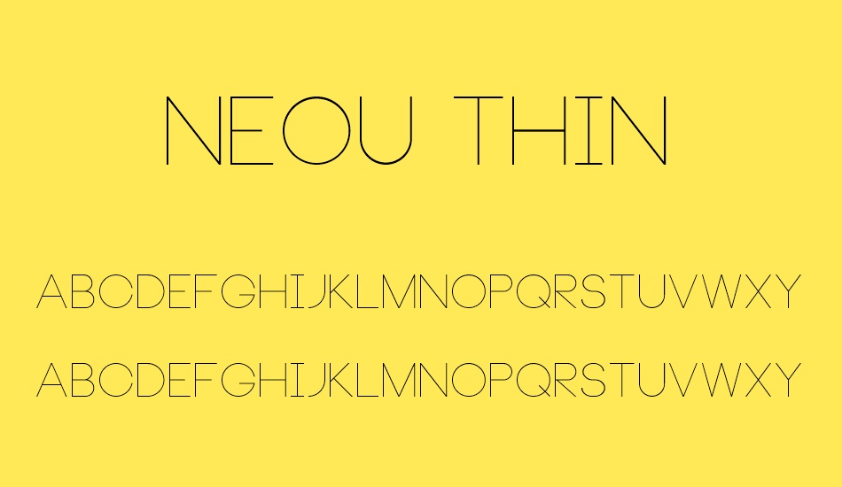 Neou Thin font