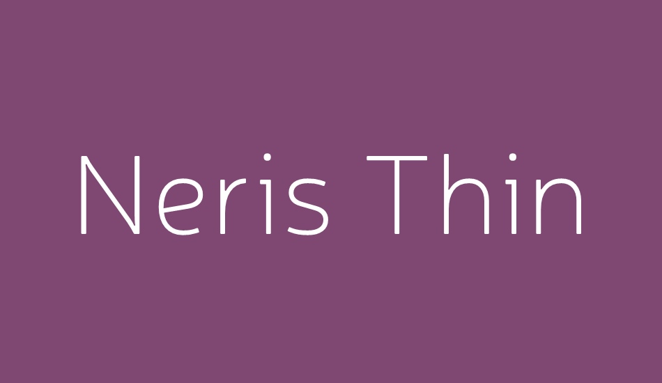 neris-thin font big