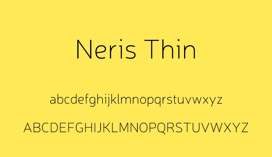neris-thin font