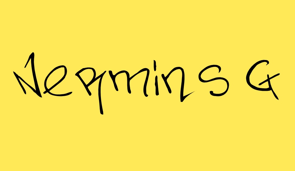 Nermins Graffiti font big