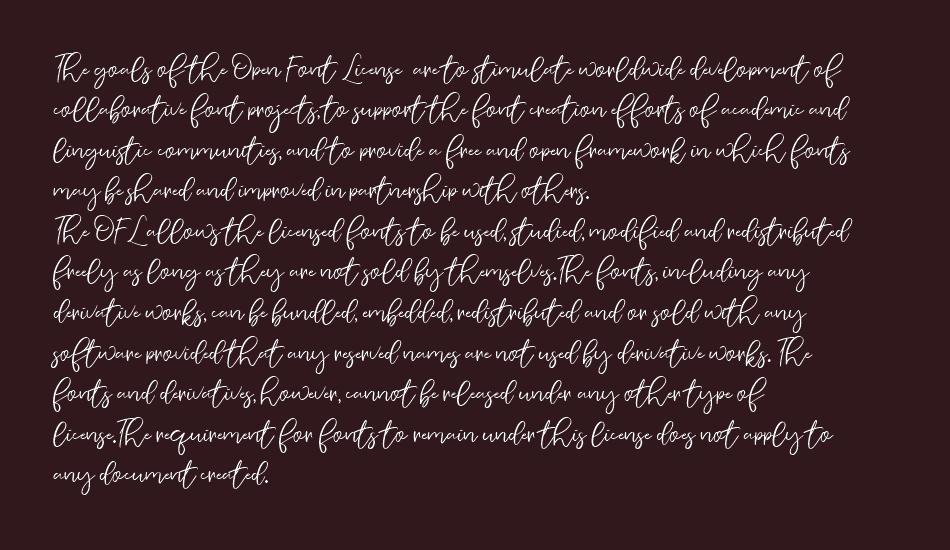 Nermola Script font 1