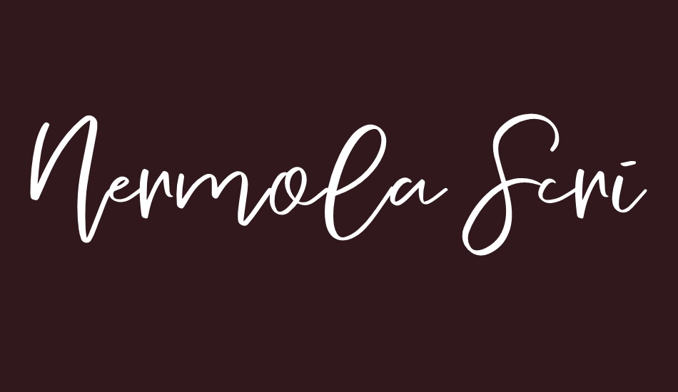 Nermola Script font big