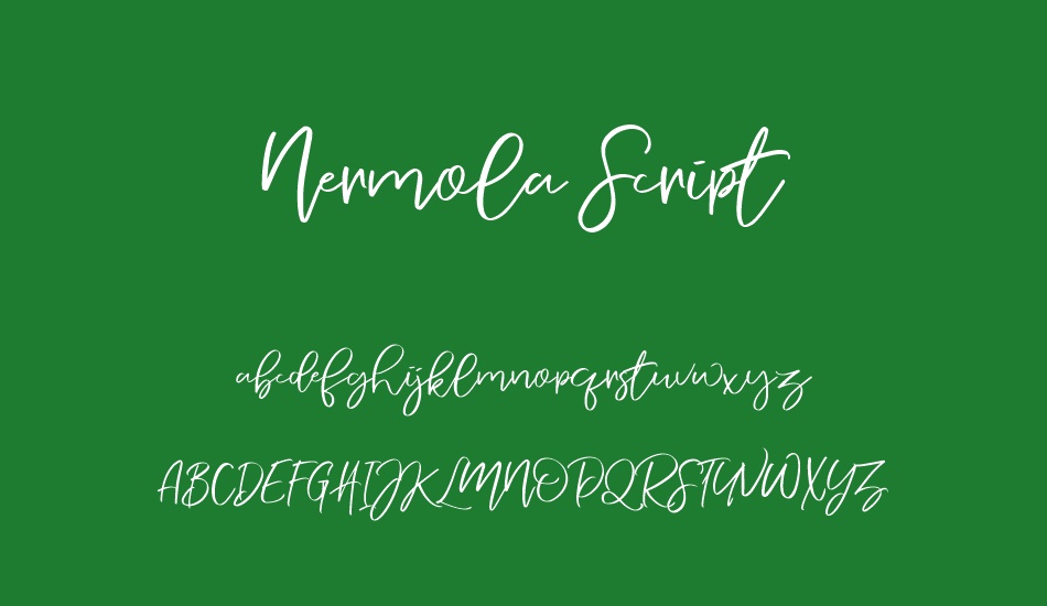 Nermola Script font