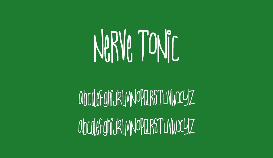 Nerve Tonic font