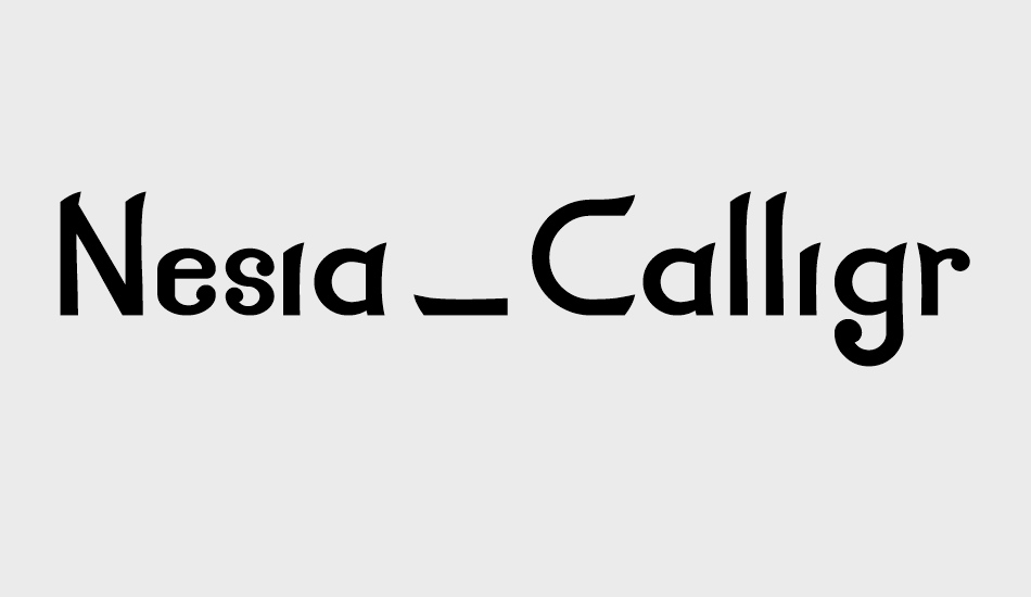 Nesia_Calligraphy font big