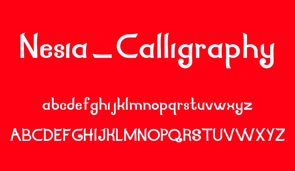 Nesia_Calligraphy font