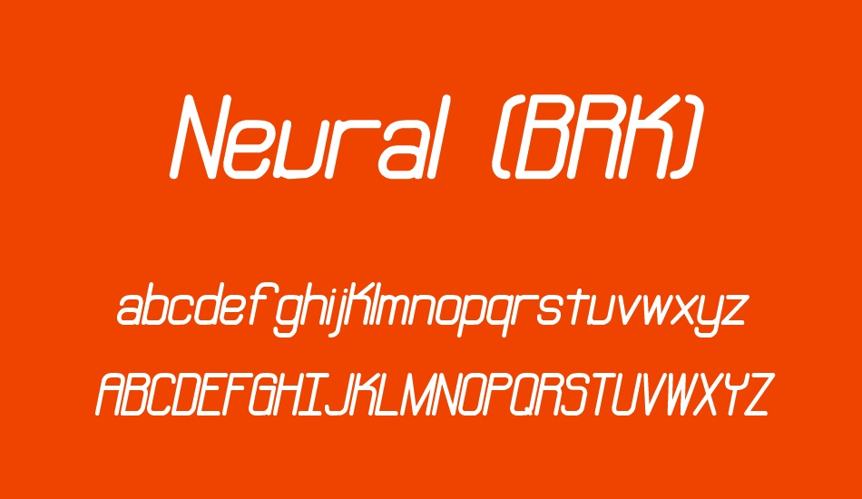 Neural (BRK) font