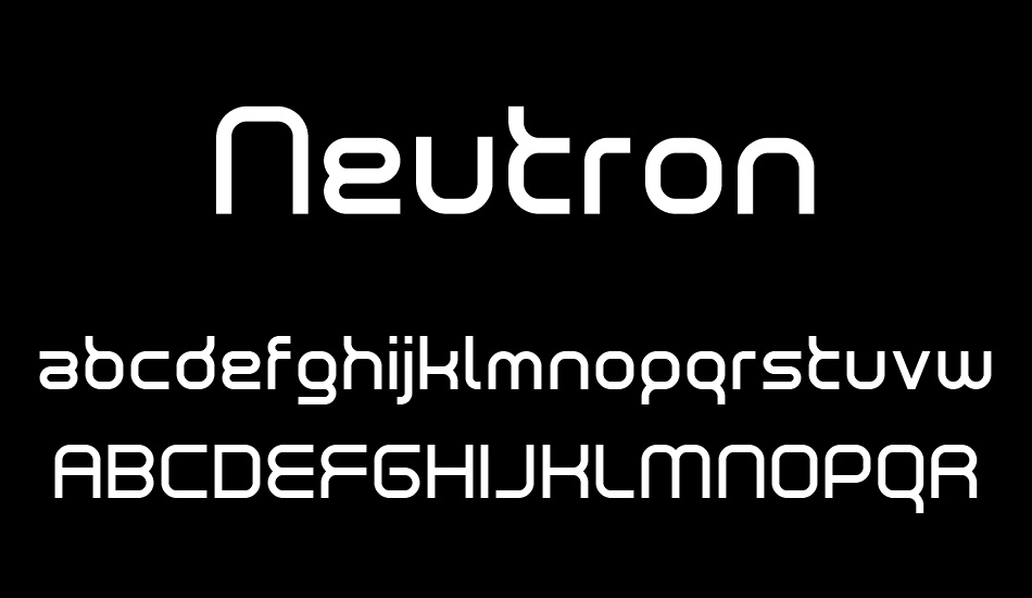Neutron Demo font