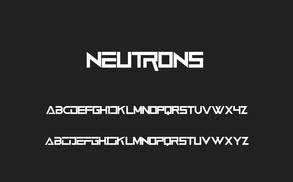 Neutrons font