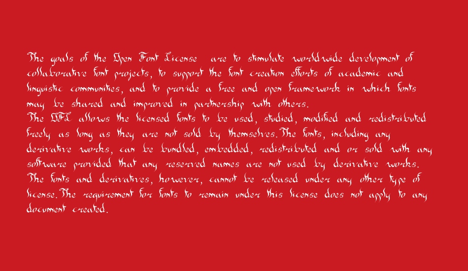 New gothic font 1