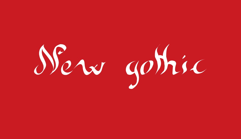 New gothic font big