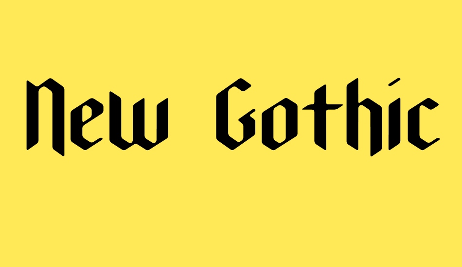 New Gothic Textura font big