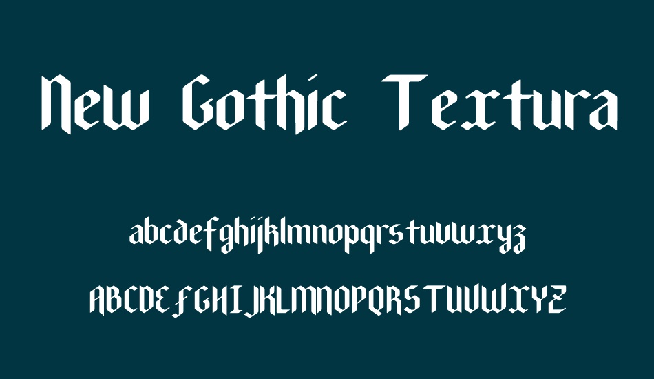 New Gothic Textura font