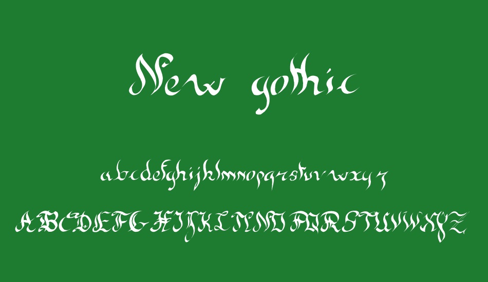 New gothic font