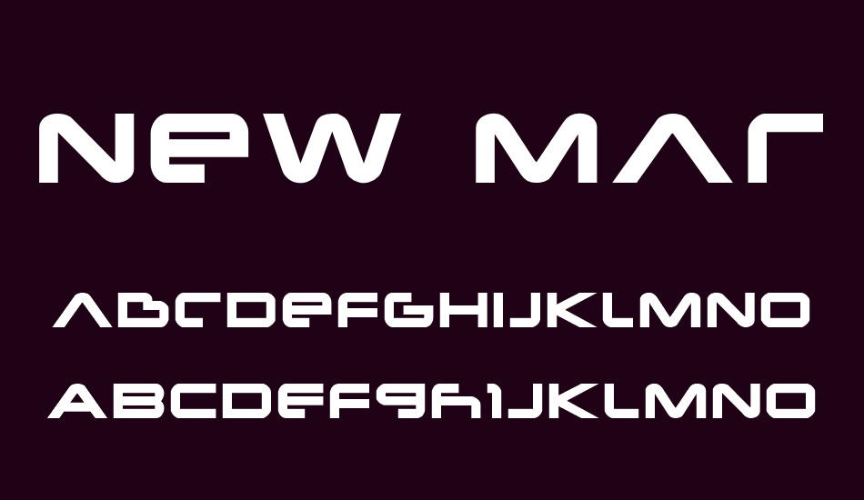 New Mars font