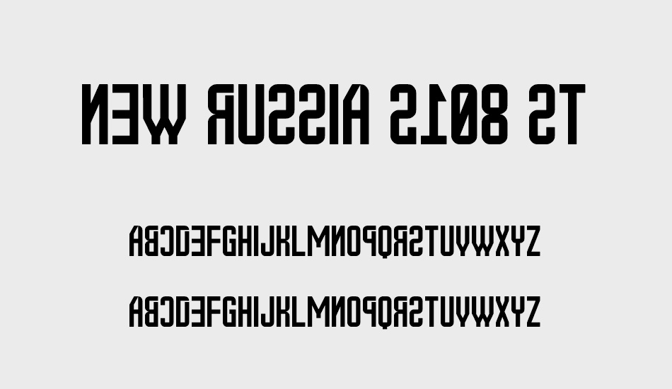 New Russia 2108 St font